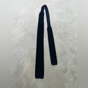 J. Crew Navy 100% Silk Knit Tie